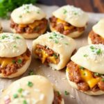 Garlic Parmesan Cheeseburger Bombs