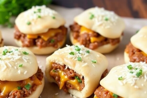 Garlic Parmesan Cheeseburger Bombs